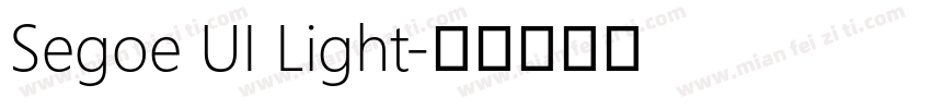 Segoe UI Light字体转换